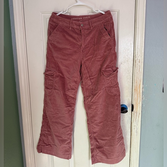 American Eagle Outfitters Pants - American Eagle Outfitters Pink Corduroy Pants